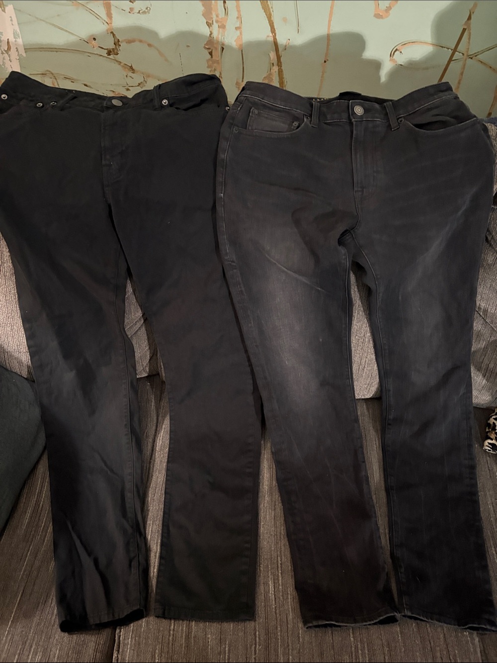 American Eagle Outfitters Men's Slim Straight Jeans in Black 32/36